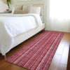 Piper Looms Mayfield Stripes AMF982 Pink Machine Washable Area Rug Runner Lifestyle Image Feature