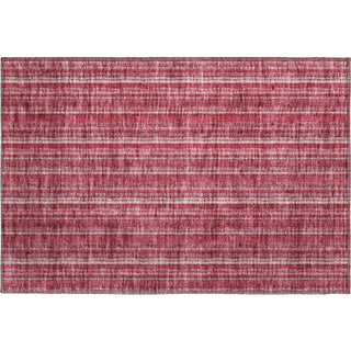 Piper Looms Mayfield Stripes AMF982 Pink Machine Washable Area Rug Scatter Main Image