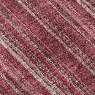 Piper Looms Mayfield Stripes AMF982 Pink Machine Washable Area Rug Swatch Image