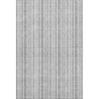 Piper Looms Mayfield Stripes AMF982 Silver Machine Washable Area Rug main image