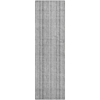 Piper Looms Mayfield Stripes AMF982 Silver Machine Washable Area Rug Runner Main Image