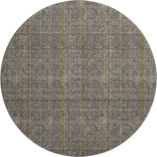 Piper Looms Mayfield Stripes AMF982 Taupe Machine Washable Area Rug Round Main Image