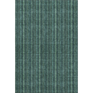 Piper Looms Mayfield Stripes AMF982 Teal Machine Washable Area Rug main image