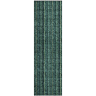 Piper Looms Mayfield Stripes AMF982 Teal Machine Washable Area Rug Runner Main Image