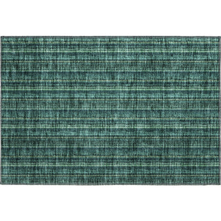 Piper Looms Mayfield Stripes AMF982 Teal Machine Washable Area Rug Scatter Main Image