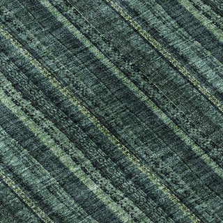 Piper Looms Mayfield Stripes AMF982 Teal Machine Washable Area Rug Swatch Image