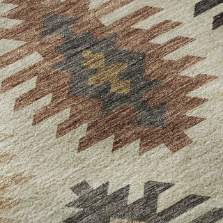 Piper Looms Mayfield Southwest AMF983 Beige Machine Washable Area Rug Swatch Image