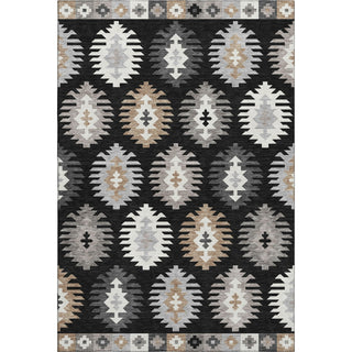 Piper Looms Mayfield Southwest AMF983 Black Machine Washable Area Rug main image