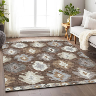 Piper Looms Mayfield Southwest AMF983 Brown Machine Washable Area Rug Lifestyle Image Feature