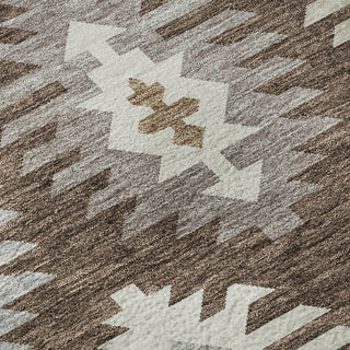 Piper Looms Mayfield Southwest AMF983 Brown Machine Washable Area Rug Swatch Image