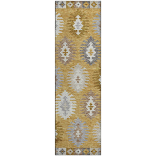 Piper Looms Mayfield Southwest AMF983 Gold Machine Washable Area Rug Runner Main Image