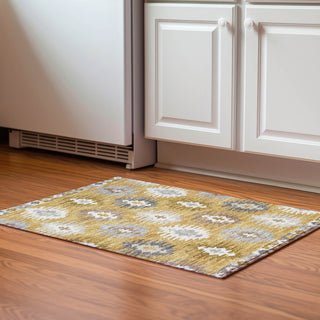 Piper Looms Mayfield Southwest AMF983 Gold Machine Washable Area Rug Scatter Lifestyle Image Feature