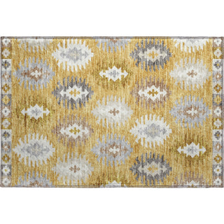 Piper Looms Mayfield Southwest AMF983 Gold Machine Washable Area Rug Scatter Main Image