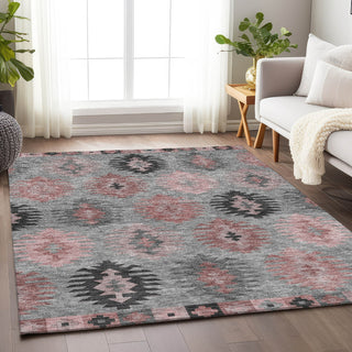 Piper Looms Mayfield Southwest AMF983 Gray Machine Washable Area Rug Lifestyle Image Feature