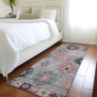 Piper Looms Mayfield Southwest AMF983 Gray Machine Washable Area Rug Runner Lifestyle Image Feature