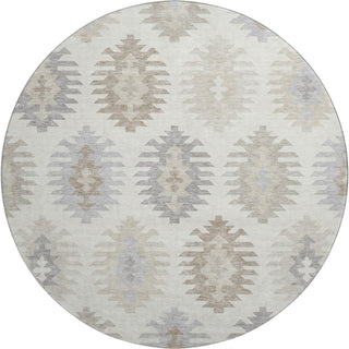 Piper Looms Mayfield Southwest AMF983 Ivory Machine Washable Area Rug Round Main Image