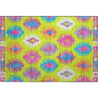 Piper Looms Mayfield Southwest AMF983 Lime Machine Washable Area Rug Scatter Main Image