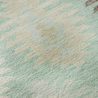Piper Looms Mayfield Southwest AMF983 Mint Machine Washable Area Rug Swatch Image