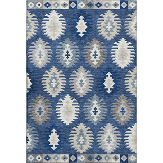 Piper Looms Mayfield Southwest AMF983 Navy Machine Washable Area Rug main image