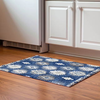 Piper Looms Mayfield Southwest AMF983 Navy Machine Washable Area Rug Scatter Lifestyle Image Feature