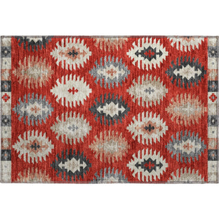 Piper Looms Mayfield Southwest AMF983 Red Machine Washable Area Rug Scatter Main Image
