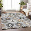 Piper Looms Mayfield Southwest AMF983 Silver Machine Washable Area Rug Lifestyle Image Feature