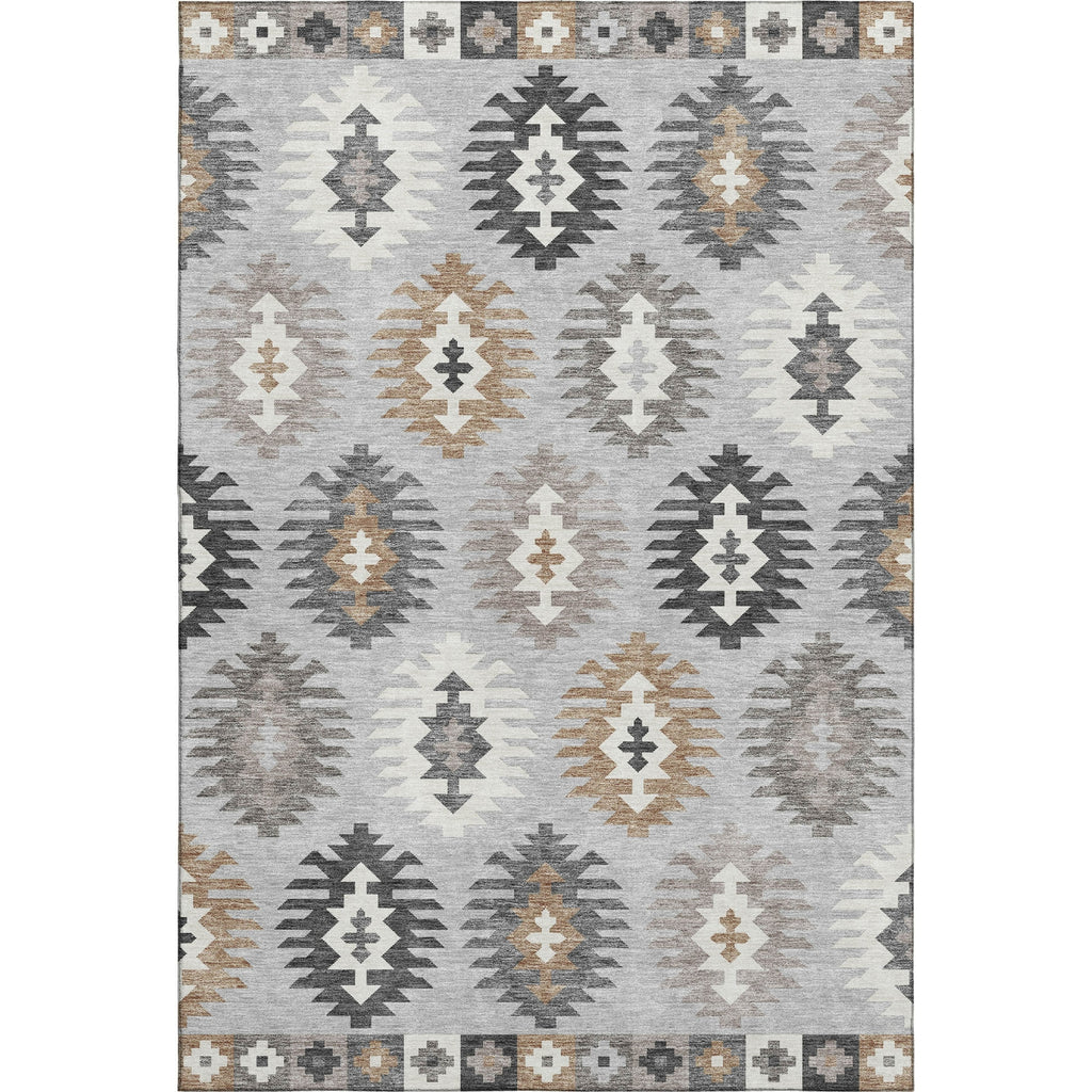 Piper Looms Mayfield Southwest AMF983 Silver Machine Washable Area Rug main image