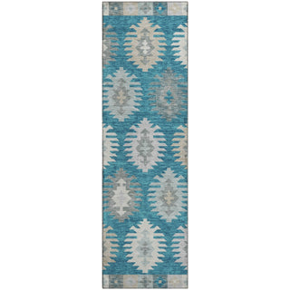 Piper Looms Mayfield Southwest AMF983 Teal Machine Washable Area Rug Runner Main Image