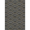 Piper Looms Mayfield Circles AMF984 Black Machine Washable Area Rug main image