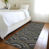 Piper Looms Mayfield Circles AMF984 Black Machine Washable Area Rug Runner Lifestyle Image Feature