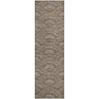 Piper Looms Mayfield Circles AMF984 Brown Machine Washable Area Rug Runner Main Image