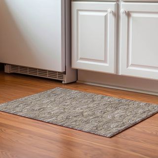 Piper Looms Mayfield Circles AMF984 Brown Machine Washable Area Rug Scatter Lifestyle Image Feature