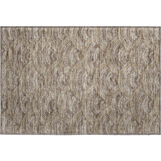 Piper Looms Mayfield Circles AMF984 Brown Machine Washable Area Rug Scatter Main Image
