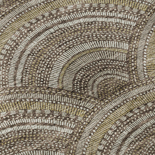 Piper Looms Mayfield Circles AMF984 Brown Machine Washable Area Rug Swatch Image
