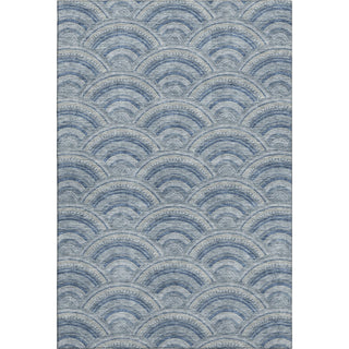 Piper Looms Mayfield Circles AMF984 Denim Machine Washable Area Rug main image