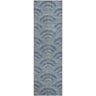 Piper Looms Mayfield Circles AMF984 Denim Machine Washable Area Rug Runner Main Image