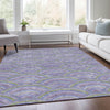 Piper Looms Mayfield Circles AMF984 Lavender Machine Washable Area Rug Lifestyle Image Feature