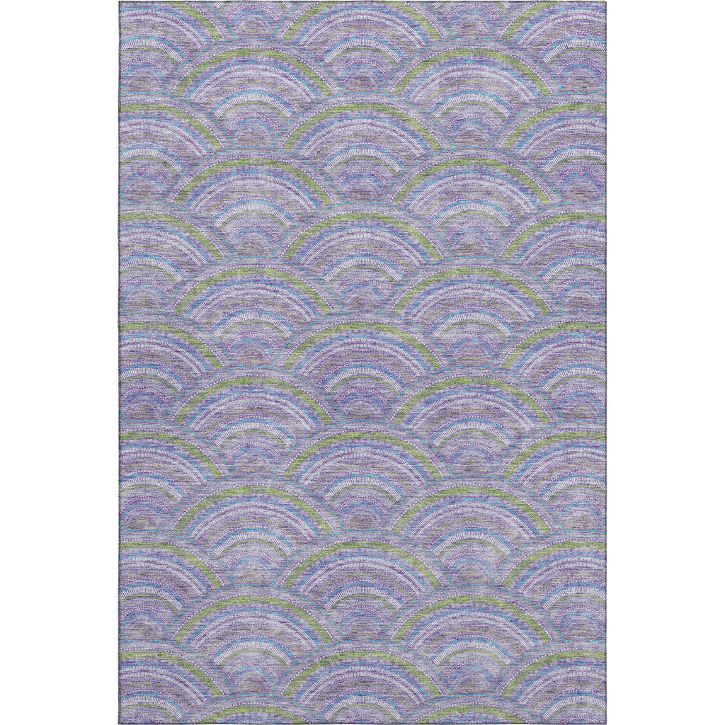 Piper Looms Mayfield Circles AMF984 Lavender Machine Washable Area Rug main image