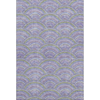 Piper Looms Mayfield Circles AMF984 Lavender Machine Washable Area Rug main image