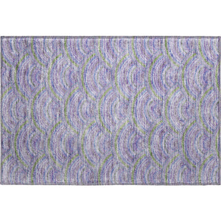 Piper Looms Mayfield Circles AMF984 Lavender Machine Washable Area Rug Scatter Main Image