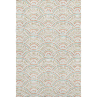 Piper Looms Mayfield Circles AMF984 Linen Machine Washable Area Rug main image