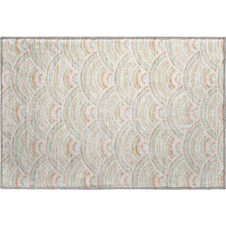 Piper Looms Mayfield Circles AMF984 Linen Machine Washable Area Rug Scatter Main Image