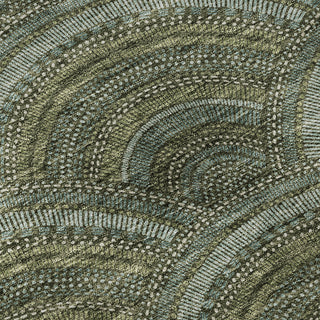 Piper Looms Mayfield Circles AMF984 Olive Machine Washable Area Rug Swatch Image