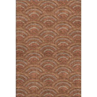Piper Looms Mayfield Circles AMF984 Paprika Machine Washable Area Rug main image