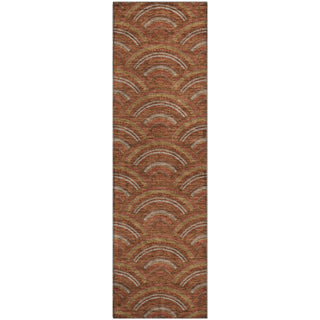 Piper Looms Mayfield Circles AMF984 Paprika Machine Washable Area Rug Runner Main Image