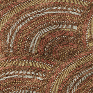 Piper Looms Mayfield Circles AMF984 Paprika Machine Washable Area Rug Swatch Image