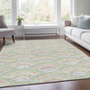 Piper Looms Mayfield Circles AMF984 Pearl Machine Washable Area Rug Lifestyle Image Feature
