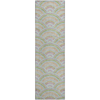 Piper Looms Mayfield Circles AMF984 Pearl Machine Washable Area Rug Runner Main Image