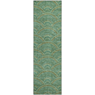 Piper Looms Mayfield Circles AMF984 Sage Machine Washable Area Rug Runner Main Image