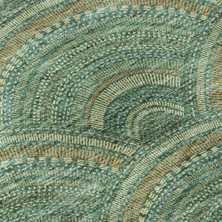 Piper Looms Mayfield Circles AMF984 Sage Machine Washable Area Rug Swatch Image